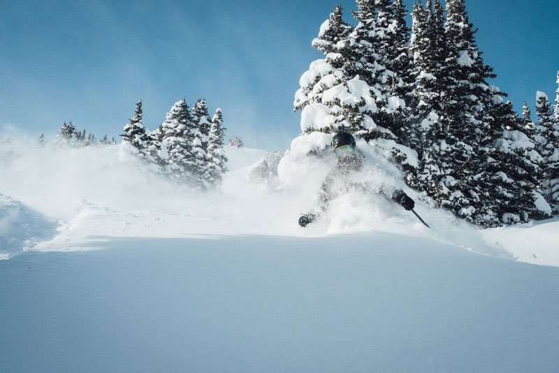 Skier on the slopes