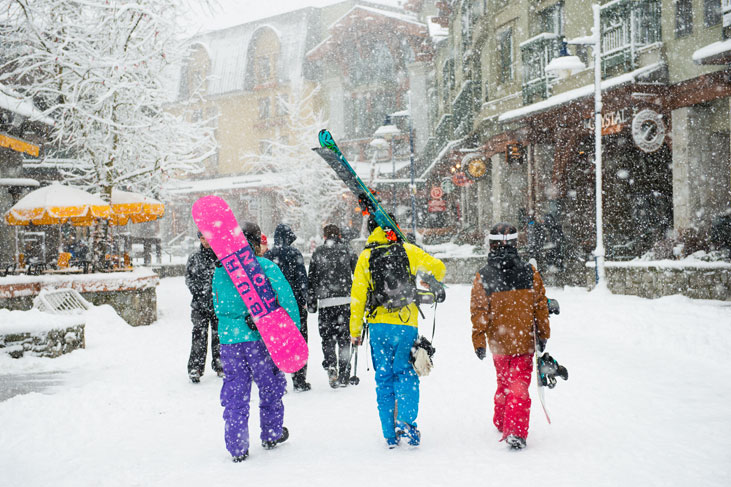 skiing in whistler