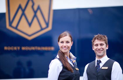 Rocky Mountaineer train hosts