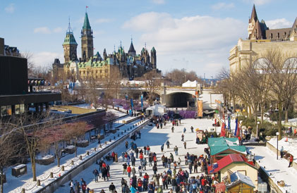 skating on the Rideau Canal