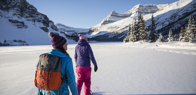 Snowshoeing in Banff