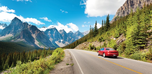 Car hire in the Rockies