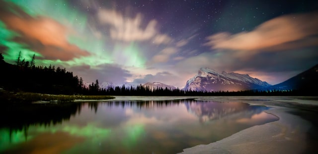 Aurora in Banff National Park