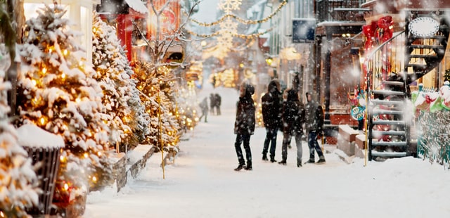 Snowy Quebec City